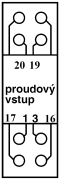 Obsazení svorek převodníku střídavého proudu A1U 2.2