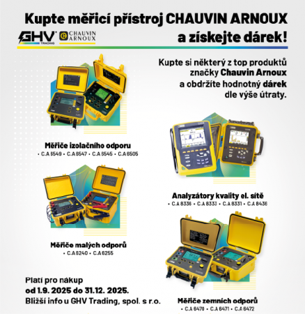 Kupte si přístroj od Chauvin Arnoux a získejte dárek ZDARMA