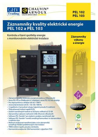 Záznamníky kvality elektrické energie PEL