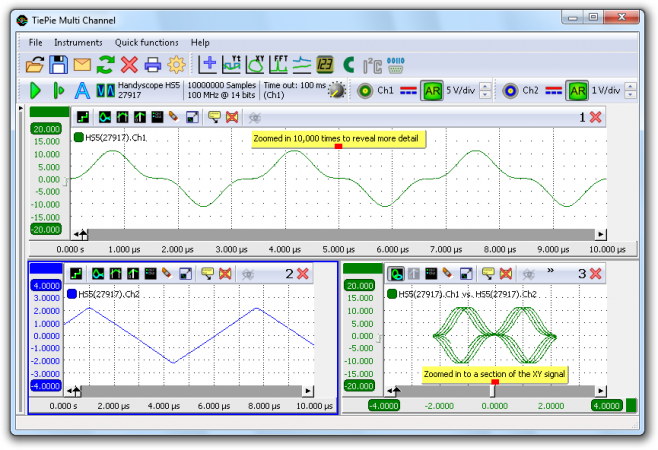 Virtuální USB osciloskopy s AWG generátorem Handyscope HS5 - #2