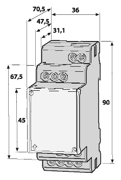 Rozměry pouzdra XM420