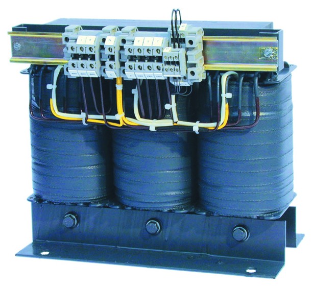 Konstrukční provedení oddělovacích transformátorů ES710, série STANDARD