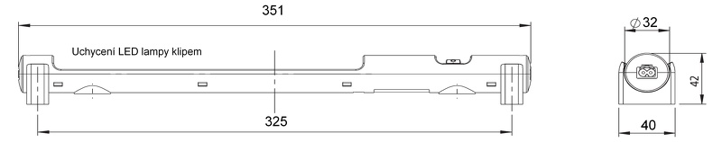 Schéma svítilny LED025