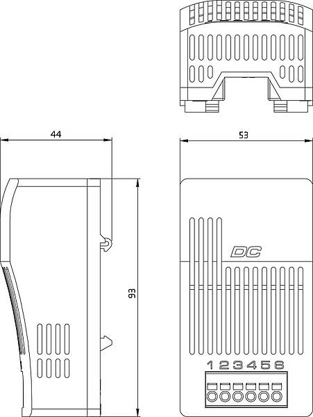 Schéma DCM 010 - elektronické relé