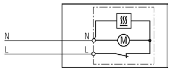 Schéma - teplovzdušný ventilátor CR 130