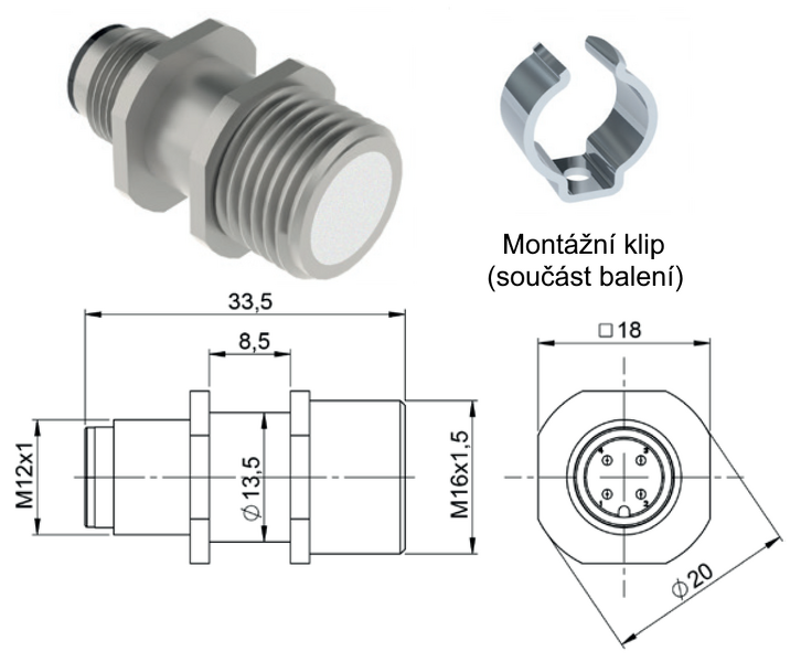 Senzor SEN 073_IP64_Tlak