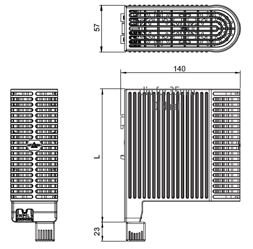Schéma polovodičového topného tělesa LTF 065