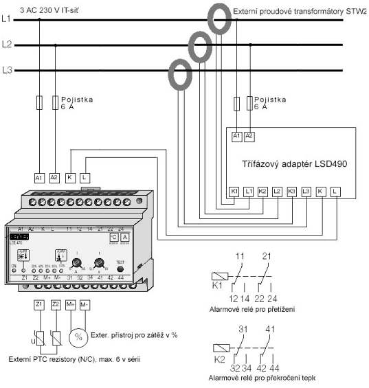 Schéma zapojení LSE470