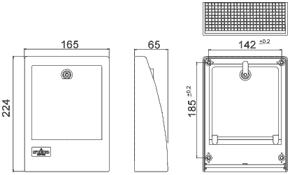 Schéma MA 086 - Skříňka s ventilační mřížkou