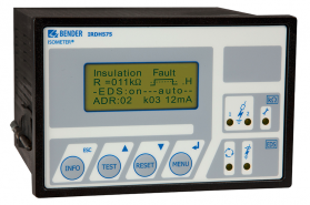 IRDH575 - Hlídač izolačního stavu s integrovaným zařízením pro lokalizaci poruch
