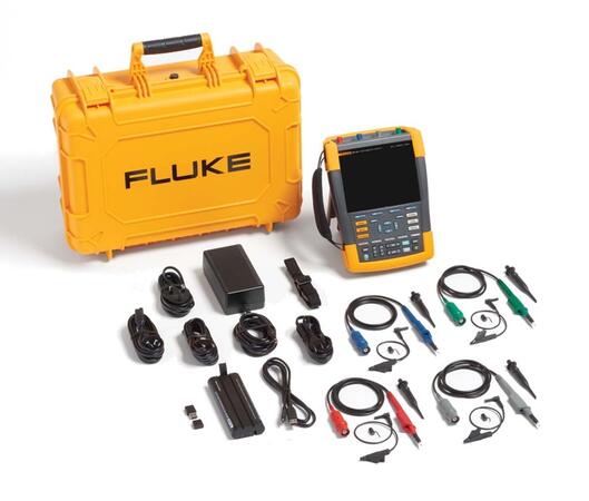 Fluke 190-204-III/S - přenosný bateriový osciloskop Scopemetr s příslušenstvím