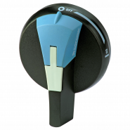 Ovládací páka S0, černá/modrá, polohy I-0 Příslušenství odpínače, přepínače