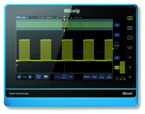 Micsig TOxxx - Scopemeter (přenosný bateriový osciloskop)