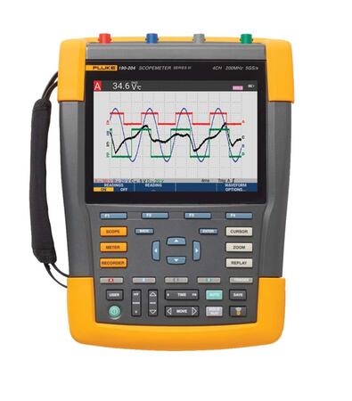 Fluke 190-204-III - přenosný bateriový osciloskop Scopemetr 1