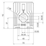 Rozměry CCT 31.3 U - čelní pohled