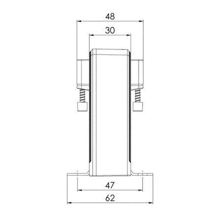 Rozměry CCT 31.3 U - boční pohled