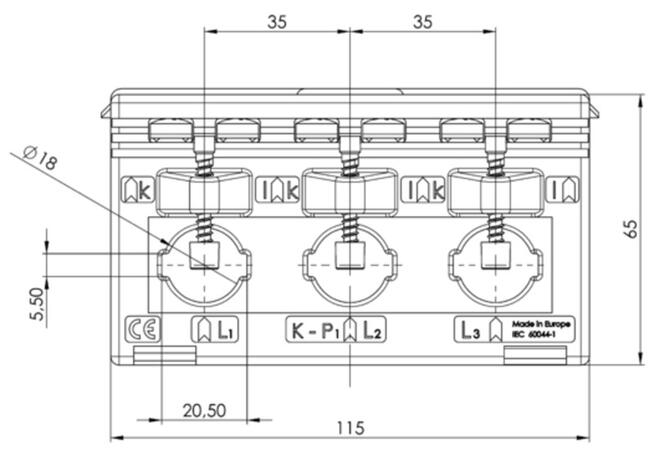 ASRD 205.37 UL - Třífázový měřicí transformátor s certifikací UL