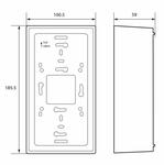 CP305 - Rozměry krabice pro povrchovou montáž