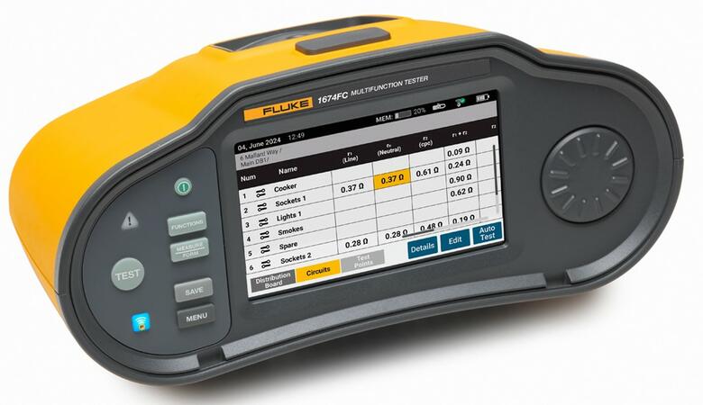 Fluke 1674 FC - Multifunkční tester elektrických instalací