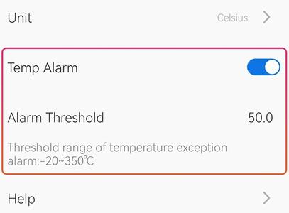 Teplotní ALARM | Snadno ovladatelný software
