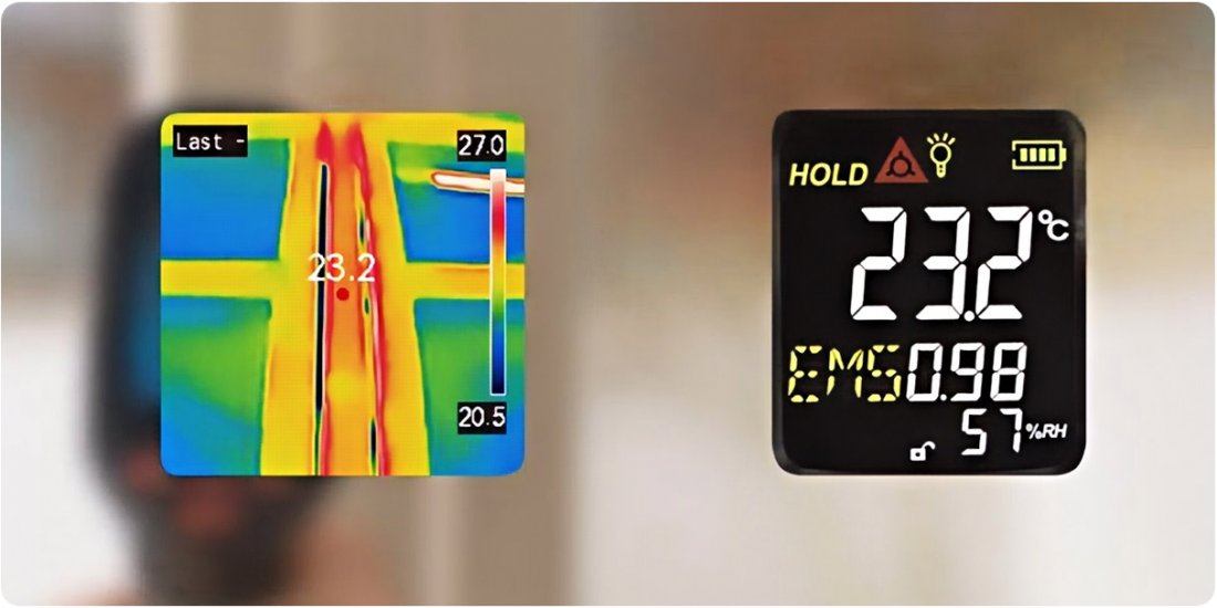 Vizuální displej teploměru